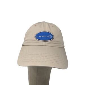 Dixon ZTR Slideback Hat Adjustable Khaki Blue Spell Out Embroidered Patch